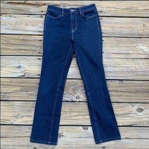 J Brand Four way stretch dark Bardot straight jean